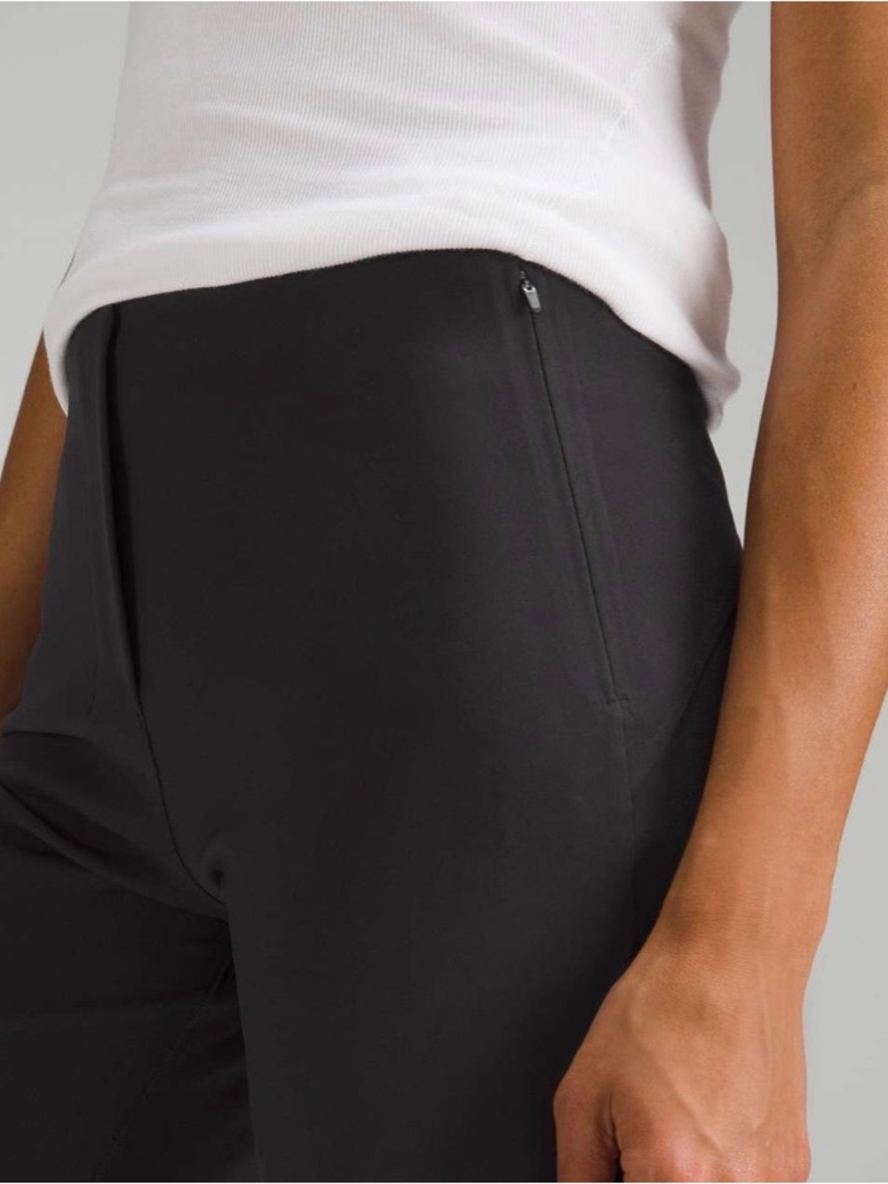 Lululemon Athletica Smooth Fit Pull-On High-Rise pants Black Pants 10 - Picture 4 of 7